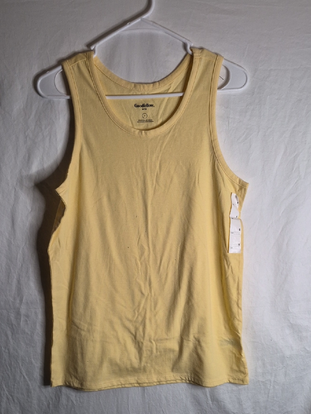 Goodfellow & Co Pale Yellow Men's Tank Top